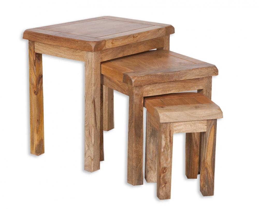Rustic Mango Nest of 3 Tables £199