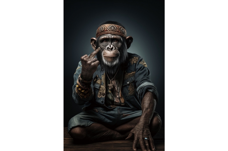 monkey wall art £109