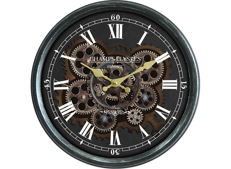 moving cogs wall clock £69