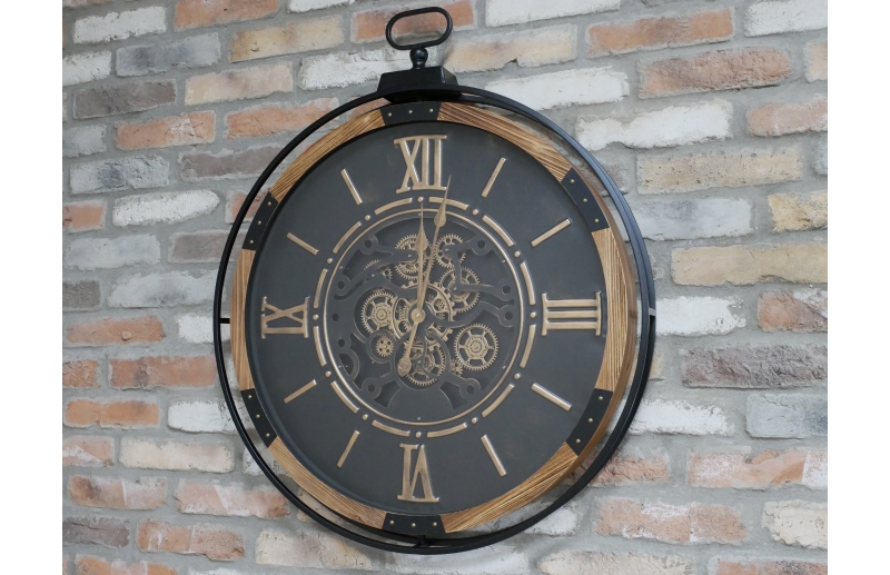 industrial cogs wall clock £119