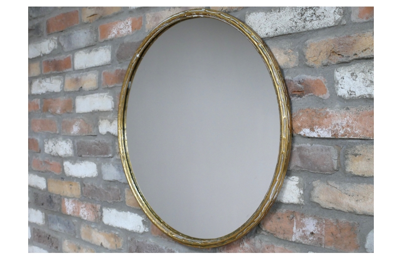 gold round mirror £37