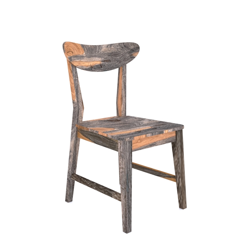 grey / sheesham dining chair 