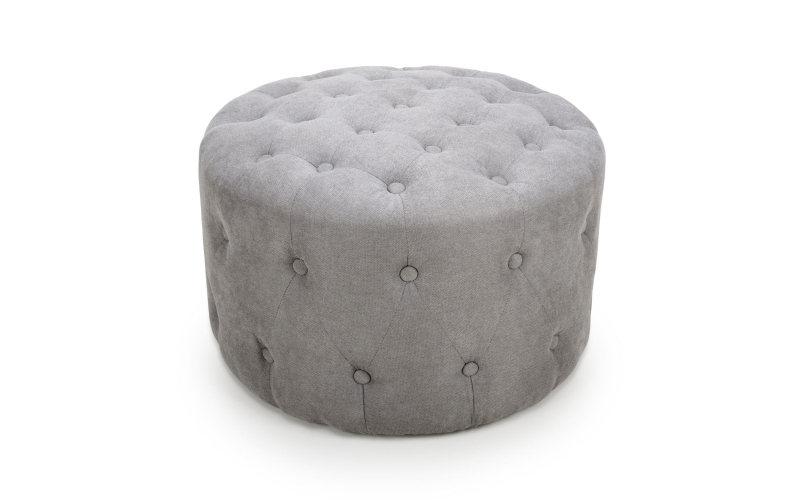 grey velvet pouffe was £109 now £89