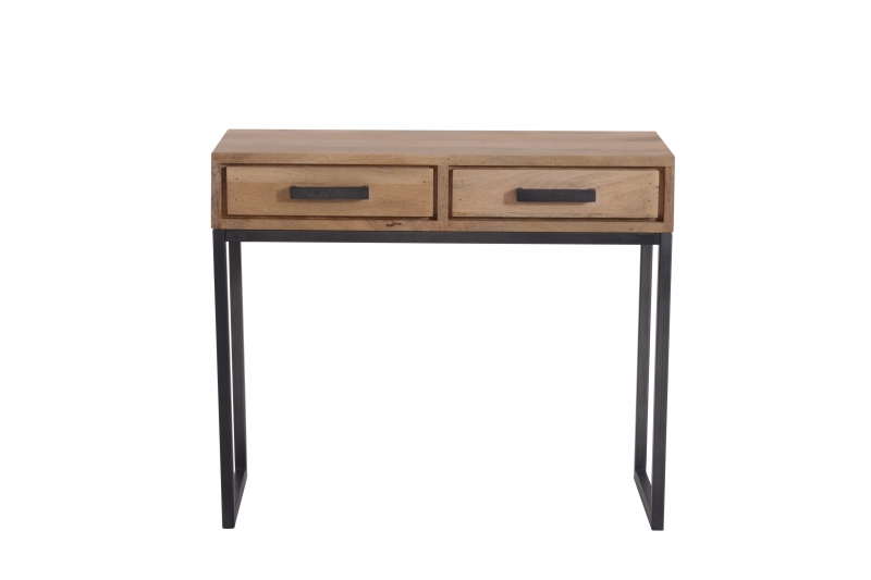 industrial mango console table 