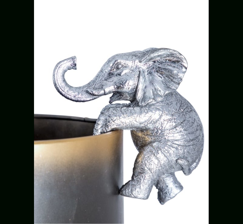 silver hanging elephant £16.99