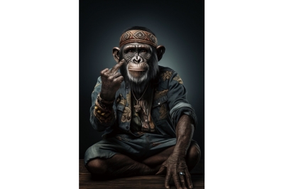 monkey wall art £109