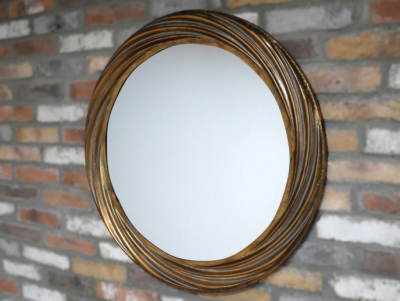 gold swirl mirror £69