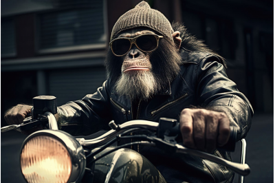 monkey on motorbike glass wall art was £69 now £59