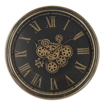 60cm black/copper cogs wall clock £119.