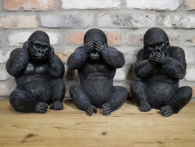 set of three gorillas £69