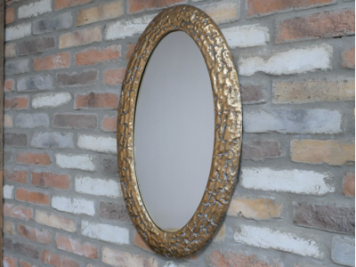 gold oval mirror £35