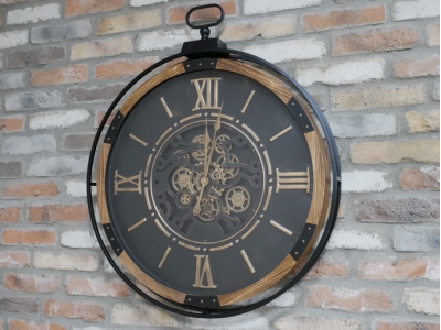 industrial cogs wall clock £119