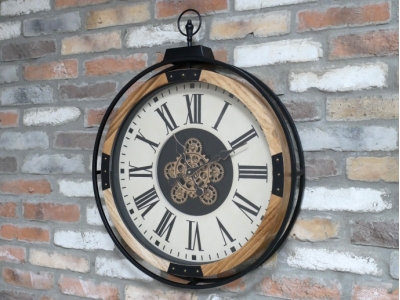 industrial cogs wall clock £99