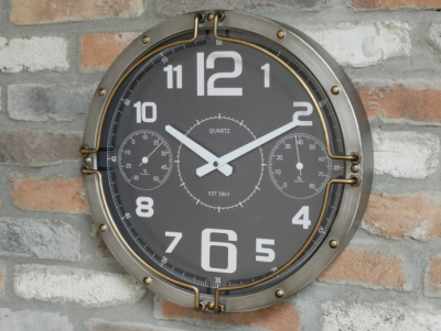 silver and gold wall clock £39.99