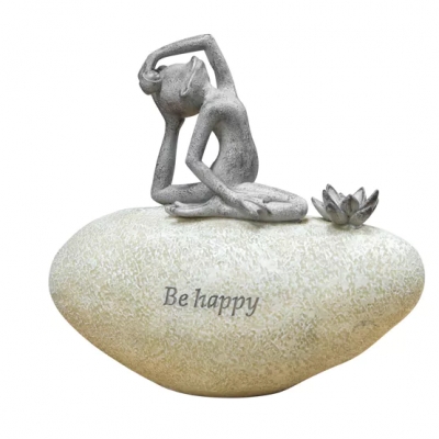be happy frog on stone £7.99