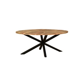 oval starburst mango table £629